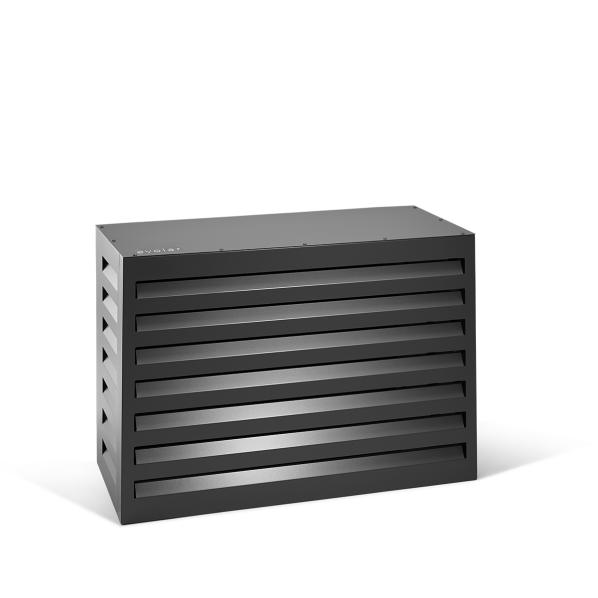 Evolar luftkonditionerings- och värmepumpshus svart aluminium XS, 600x900x400 MM