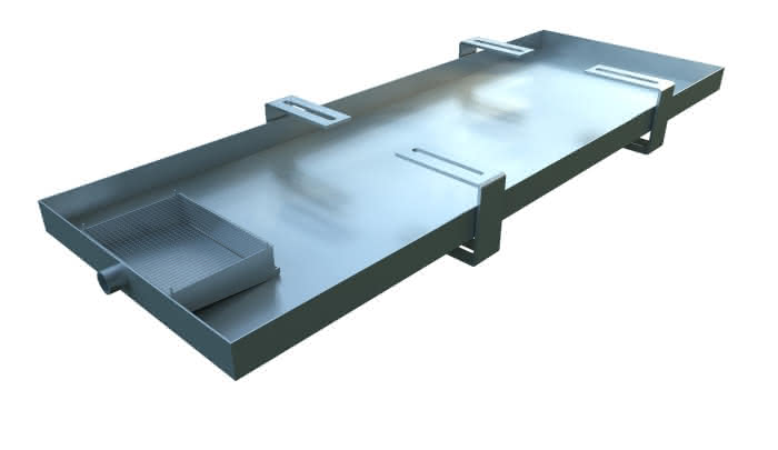 Protector de aceite 1,19L, 900x320x35mm, acero inoxidable