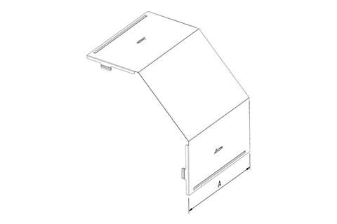 Trayco CT60-CFB90-200-PG Coperchio per vaschetta portacavi pezzo a goccia 200MM - Sendzimir