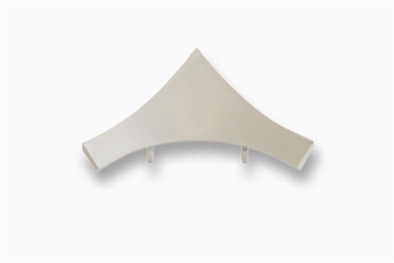 Top cap inner corner skirting - RAL 9002
