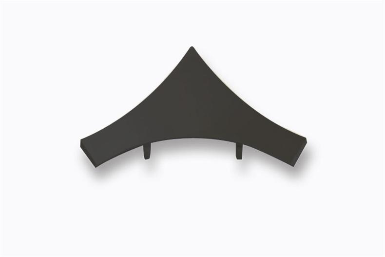 Top cap inner corner skirting - RAL 9005