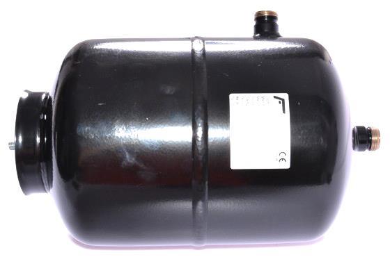 Colector de refrigerante, 45 BAR, 7,6 l, entrada 1", salida 1", 1/4" NPT, M10