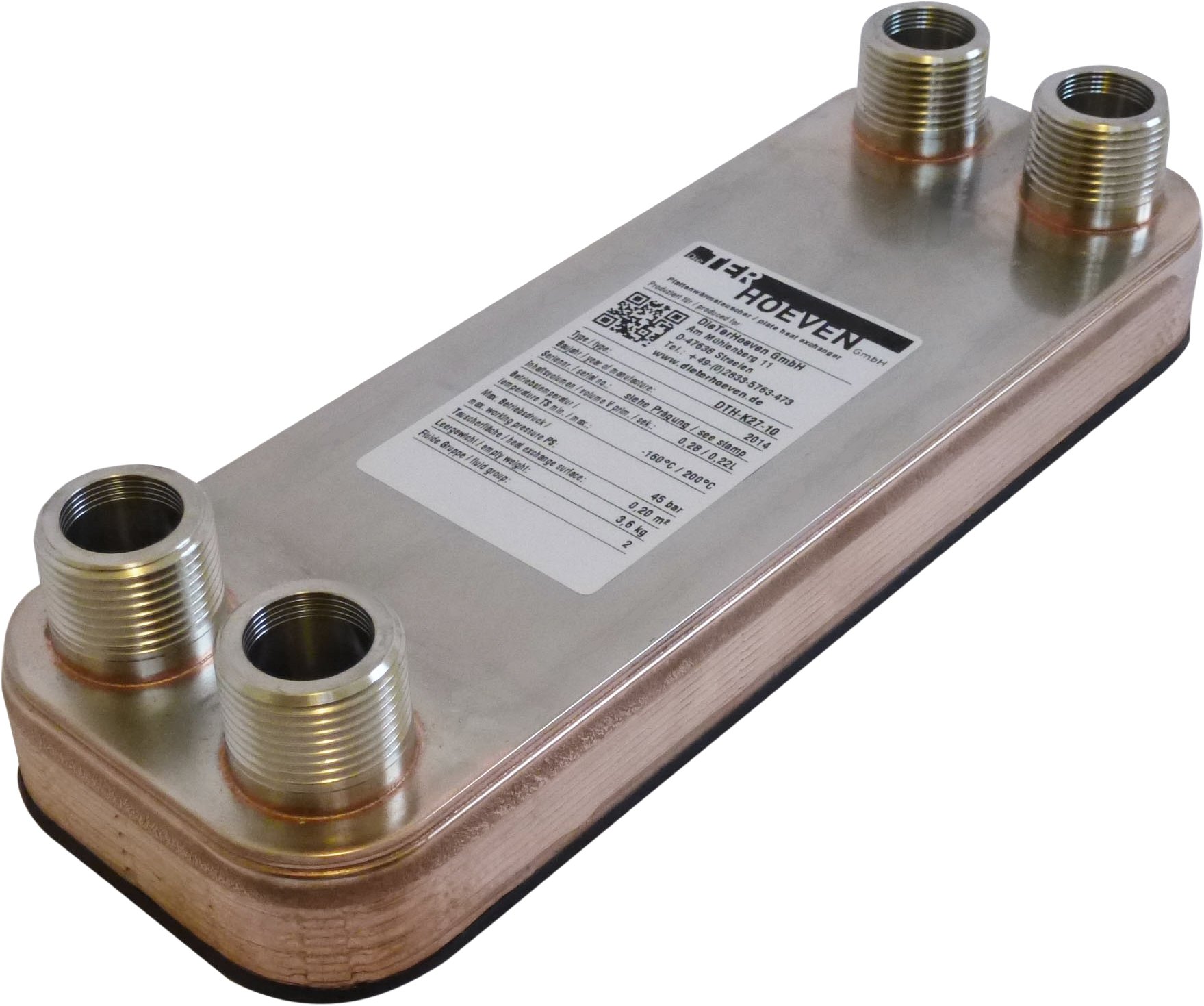Platenwarmtewisselaar DTH-K27-10
