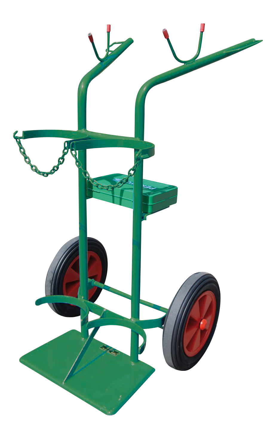 PERKEO Rack pour appareils de montage, mobile pour bouteille d'acétylène 40/50 L & bouteille d'oxygène 40/50 L