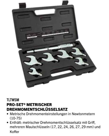 PRO-SET® Juego de llaves dinamométricas 17-29mm TLTWSM