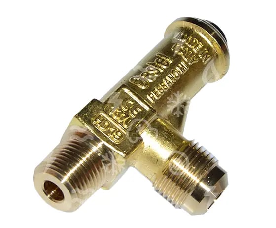 Zawór bezpieczeństwa CASTEL 3060/34C330, śruba, 3/8" NPT - 1/2" SAE, 33 bar