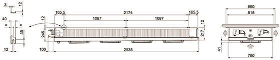 Parownik ECO - Luvata GDE314E4, 10,9 [kW] (dT 8 st., R404a) bez odszraniania