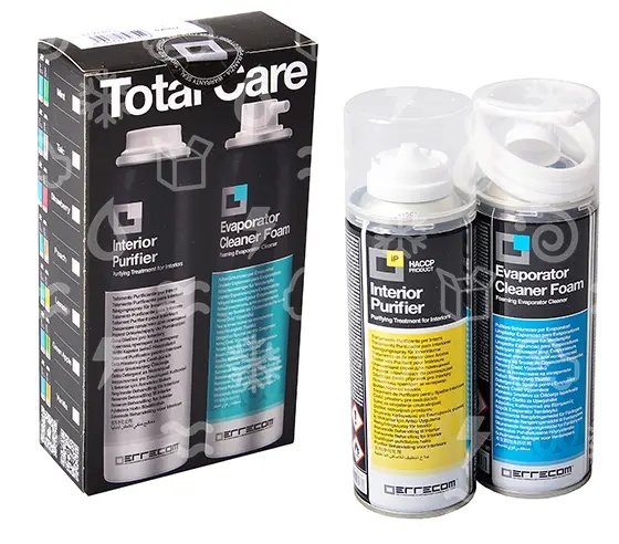Errecom Kit complet pour l'hygiène de la climatisation - mousse + aérosol, 2×200 ml, vanille