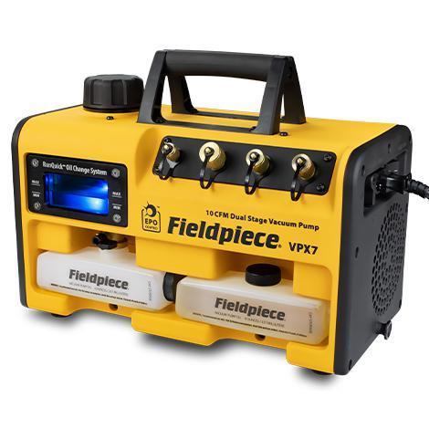 Vakuumpump med RunQuick™-oljebytessystem 10 CFM 280 l/min VPX7EU FIELDPIECE A2L-godkännande