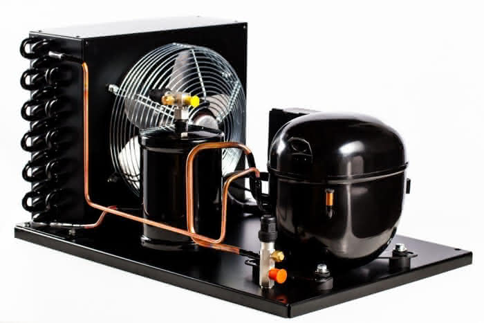 Embraco fully hermetic condensing unit UEMC3117U, LBP, RSCR, R290, 220-240V 50Hz