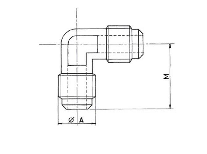Codo 1/2SAE WIGAM E2-8 ? Precio unitario (PU=50 unid.)