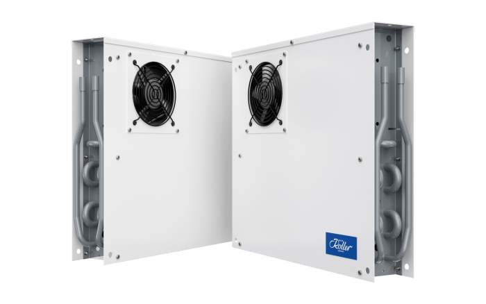 Enfriador de aire Roller VMR 2 plus fan, salida de aire de doble cara 14019, LA=4,5 mm, caudal de aire: 180 m³/h, ventilador:2x, sin calefactor de desescarche