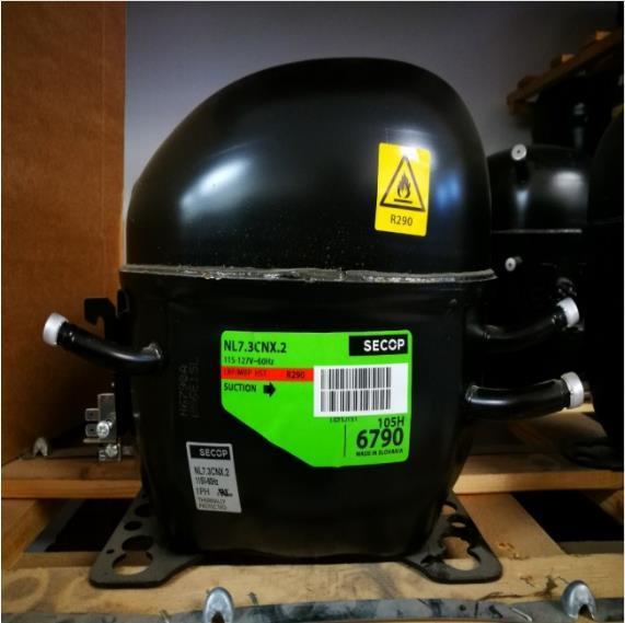 Compresor SECOP / Danfoss NL7.3CNX.2, LBP/MBP - R290, 115-127V, 60Hz, 105H6790