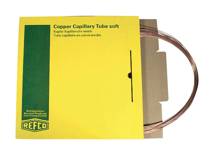 Refco 9881104 TC-36 Tubo capilar de cobre ø 0,9mm x ø 2,1mm 30m