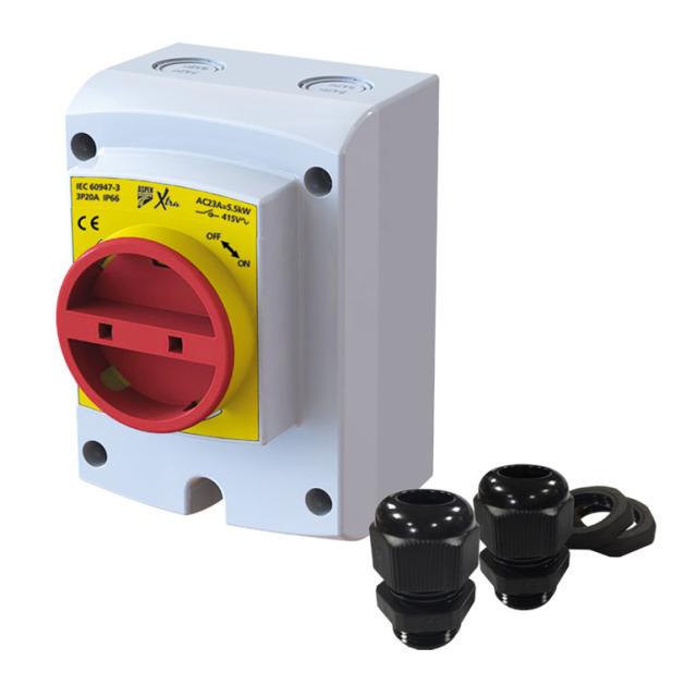 Reparatieschakelaar 40 A / 4-polig voor airconditioners IP65; Aspen Xtra AX6003/2