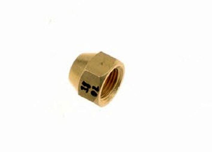 Flare nut / union nut Thread 3/8" Hole size 6.35 mm (1/4")