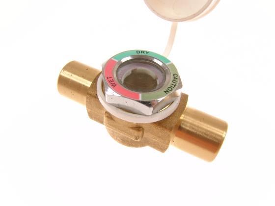 Sight glass Universal 08S, 1/2 x 1/2" ODS, solder connections