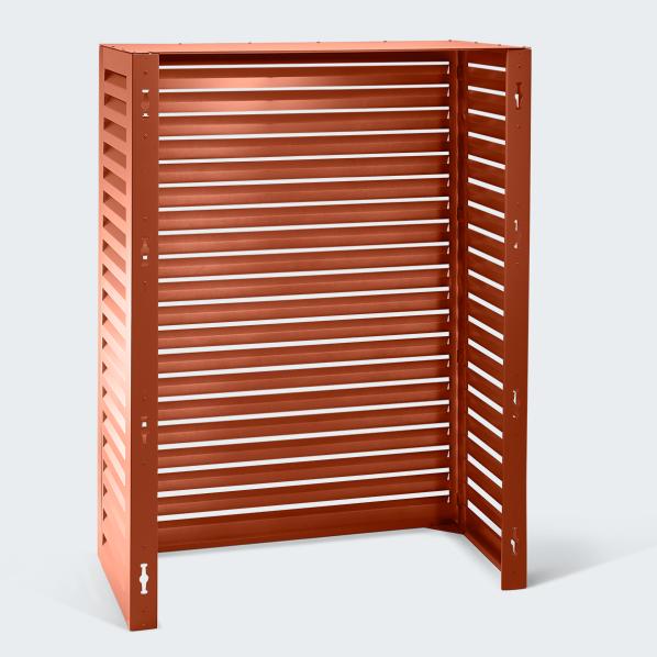 Evolar Climatisation & Boîtier de pompe à chaleur rouge brique Aluminium Tower, 1600x1200x650 MM