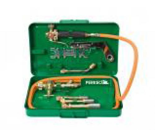 Appareil de brasage au propane PERKEO dans un coffret en tôle d'acier pour bouteilles de 5 à 11 kg, M10x1 LH