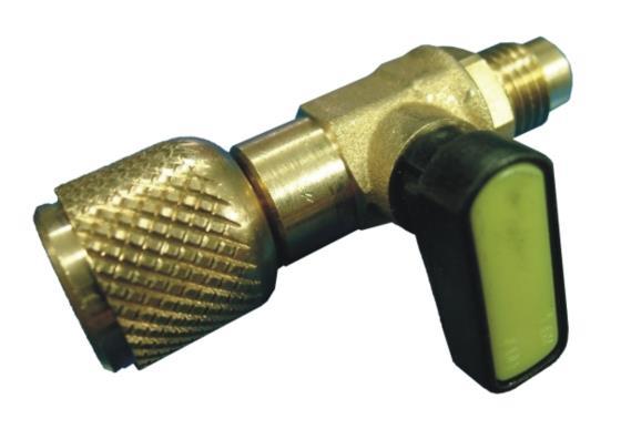 Válvula de servicio aire acondicionado coche 1/4" M x 1/4" F S