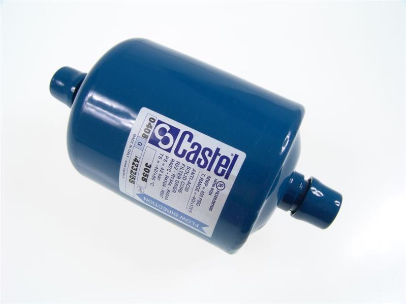 Filter dryer Castel 4232/5S, ANTI-ACID, 305S, 5/8" ODS, solder connections - not available, replaced by DF230/5S