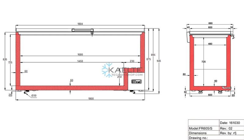COOL-LINE DEEP FREEZING TKT 605, -14 a -24°C, 567 L