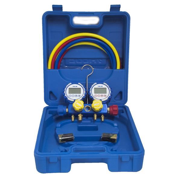 Digital installation aid + 4 hoses in case VDG-4-S1 for R32, R1234yf, R290, R410A, R134a, R404A, R407C, R507