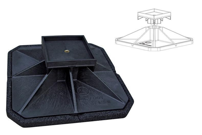 Set de plate-forme 450x450 mm - 4 côtés y compris 2 tapis, 2 pieds, 2 plates-formes