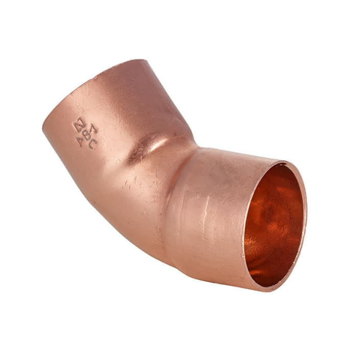 Conex Bänninger S.5000 5041 codo 45° 54mm i/i cobre