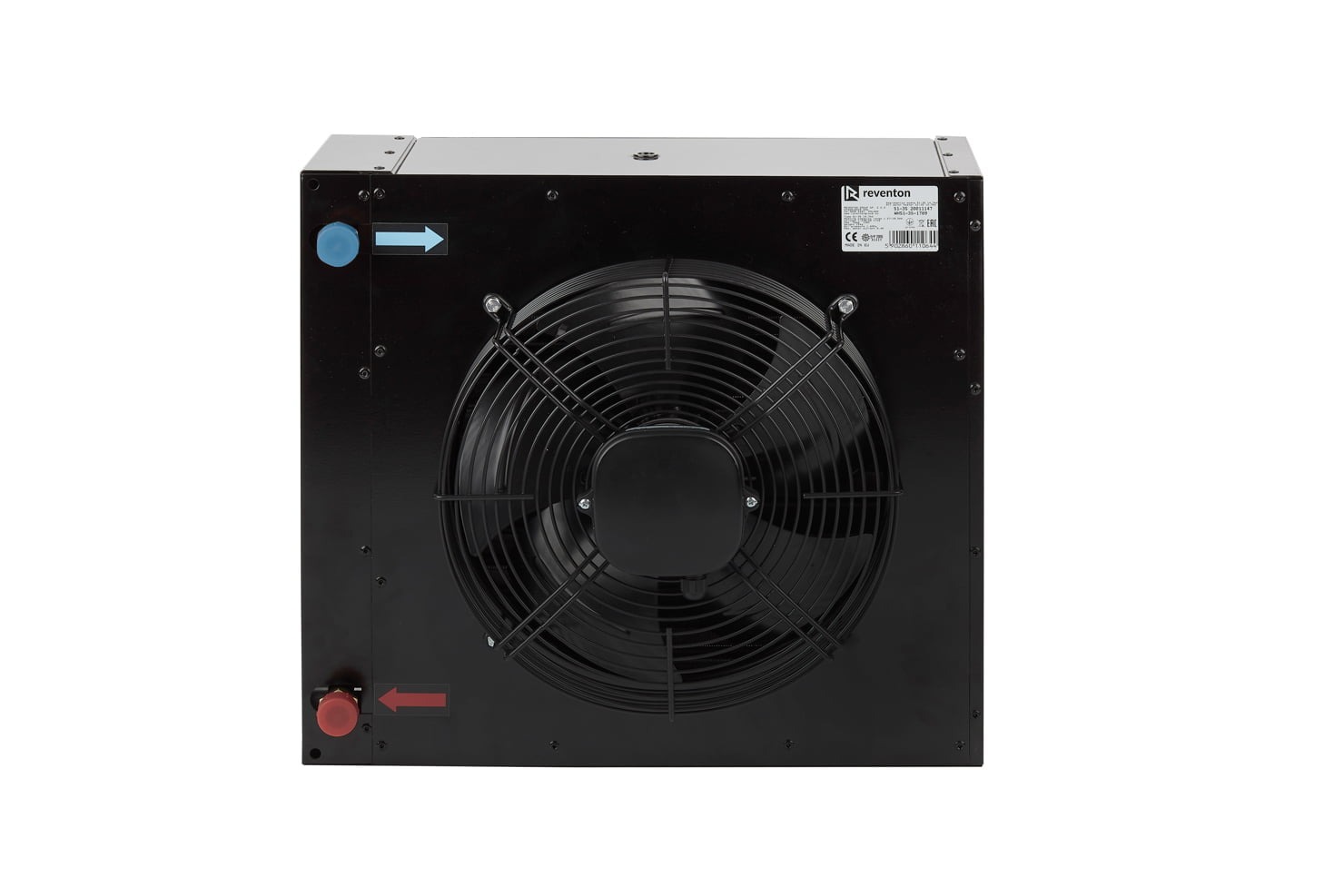 Reventon water/air heater in steel housing, S-3S series 230V AC S3-3S