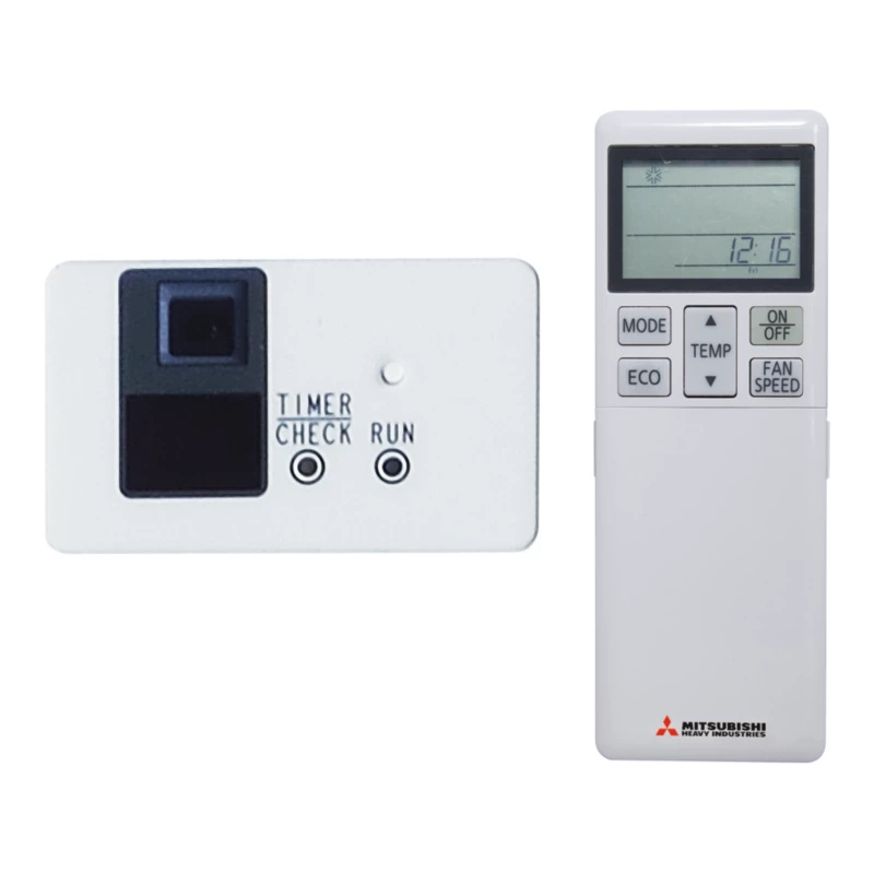 Klimaanlagen-Fernbedienung, LCD-Display, weiß, Infrarotempfänger, Timerfunktion
