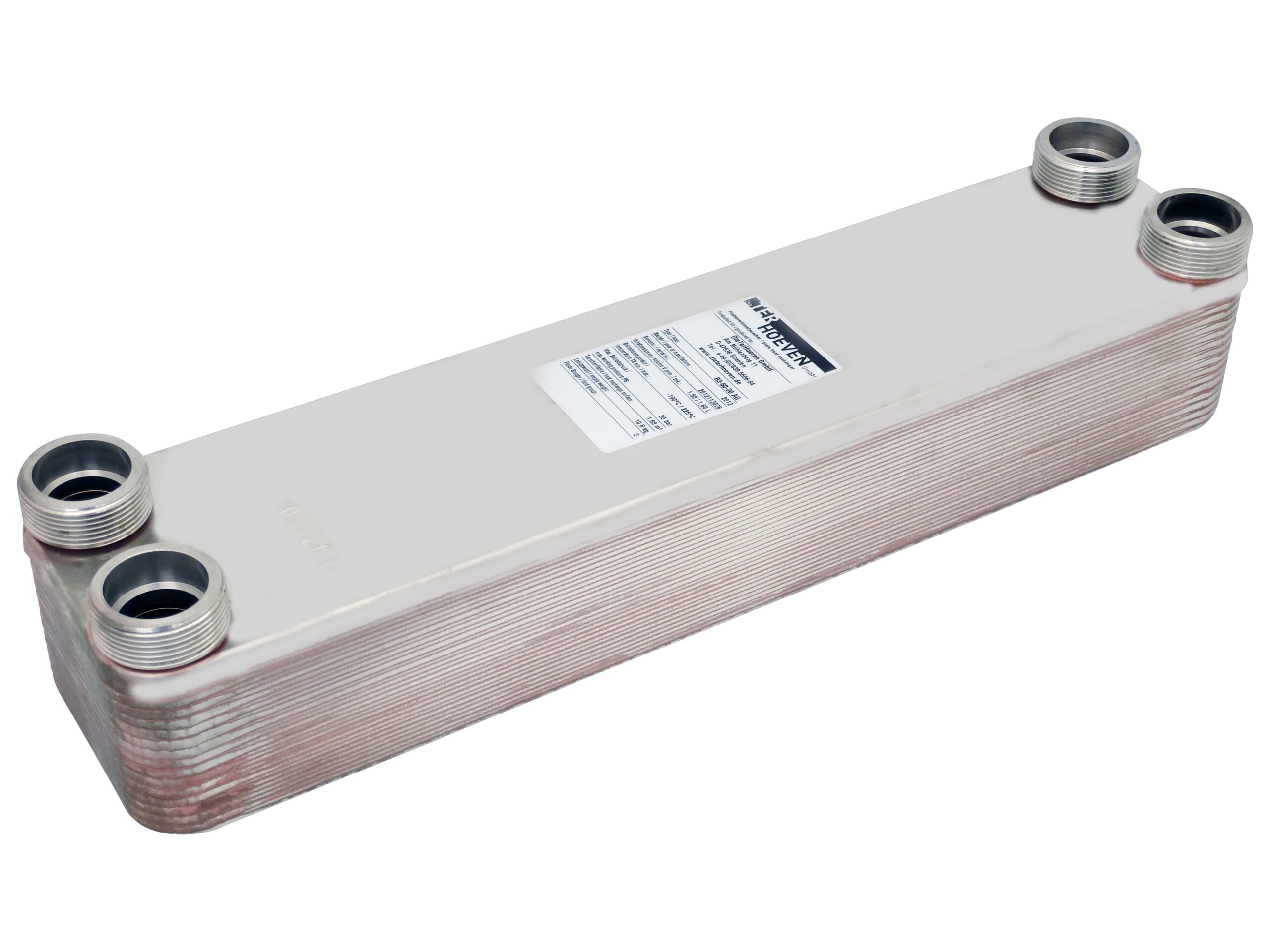 Platenwarmtewisselaar DTH-60-30 4x1 1/2"AG