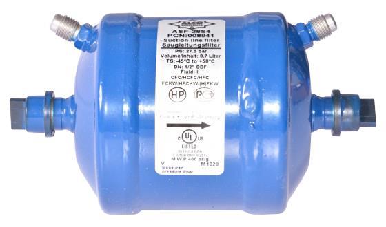 Suction line filter ALCO ASF-28 S4, 1/2 "(12 mm) ODF solder connection, 008 941
