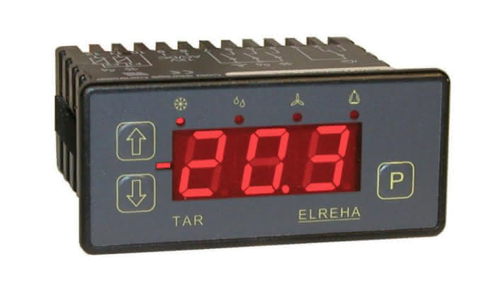 Sterownik chłodniczy ELREHA TAR 1370-2 P2, 2 czujniki, 4 przekaźniki, RS485, IP54