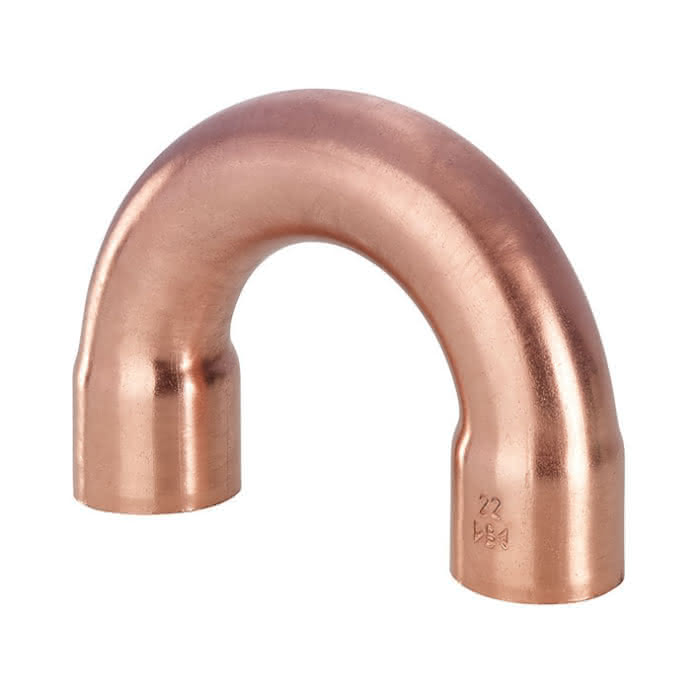 Conex Bänninger S.5000 5060 doble codo 180° 18mm i/i cobre