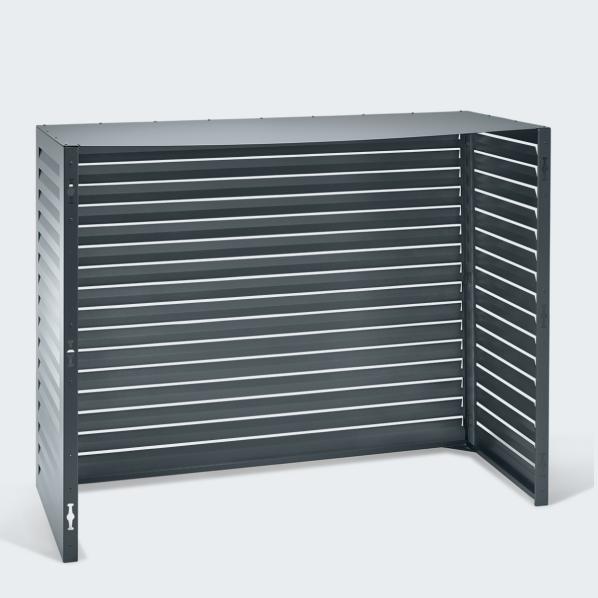 Evolar luftkonditionerings- och värmepumpshus Mörk antracit aluminium XL, 1300x1700x750 MM