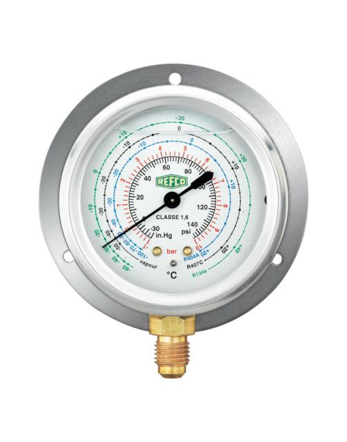 Refco MR-206-DS-R407C 7433650 Manometr z rurką Bourdona 63mm 1/4 "SAE