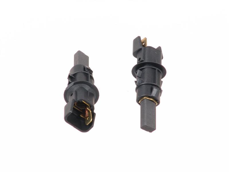 Escobillas de motor con alojamiento deslizante para muelle. Conexión de cable de cobre trenzado 6 x