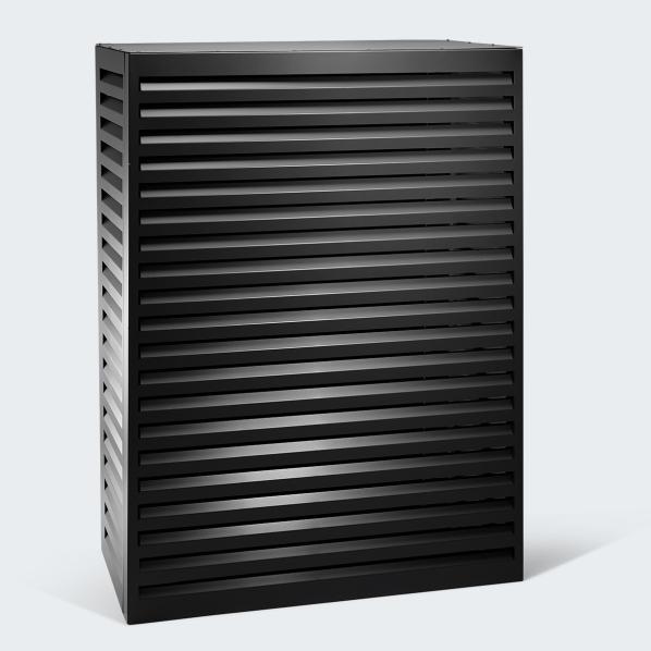 Evolar air conditioning & heat pump housing black aluminium tower, 1600x1200x650 MM