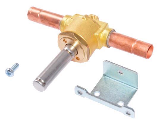 Zawór elektromagnetyczny Castel, NO, przyłącze lutowane ODS 10 mm, bez cewki, 1168/M10S