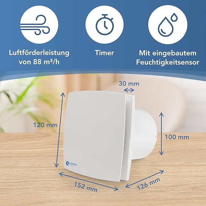 Axiaal ventilator Albatros 100 Alba FS