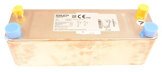Intercambiador de calor de placas SWEP, B26Hx60/1P-SC-M 12,8-22U+2x1
