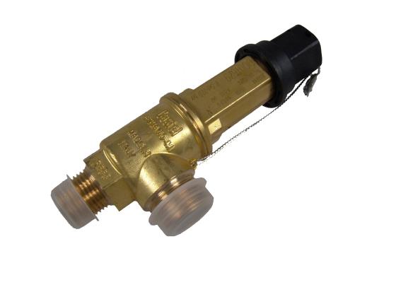 Veiligheidsklep CASTEL 3030/44C100, uitlopende aansluiting 1/2" NPT, 10 bar