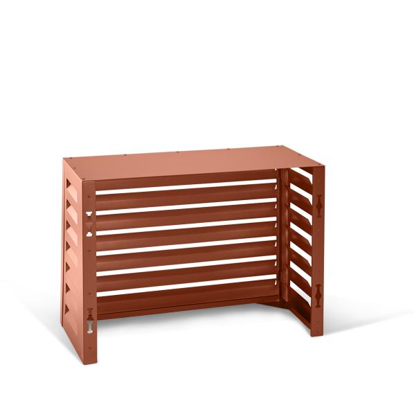 Evolar luftkonditionerings- och värmepumpshus tegelröd aluminium XS, 600x900x400 MM