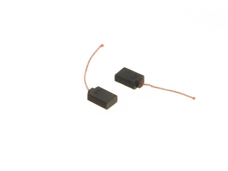 Motor brushes with braided copper wire without connecting plate, single drill hole