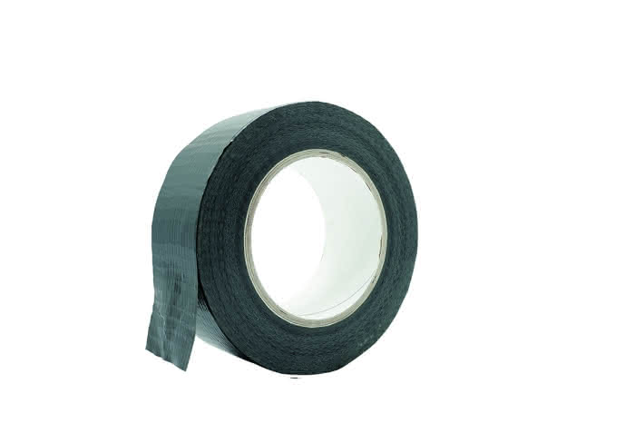 Rollo de cinta de tela 50m/48mm negro