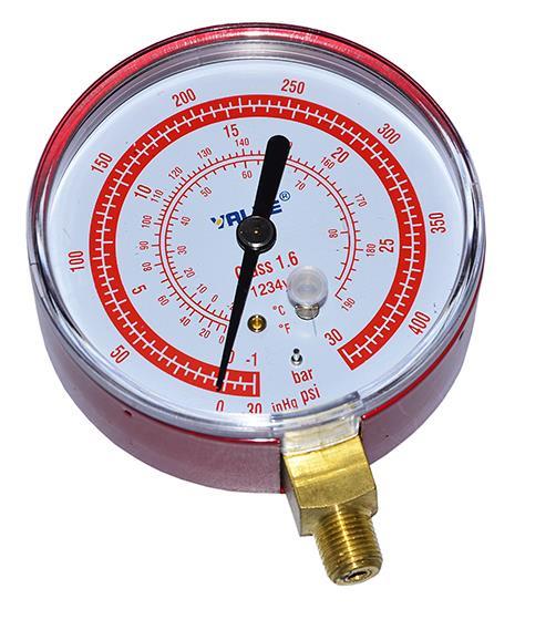 Manometr wysokiego ciśnienia - suchy VALUE, R1234Yf, 1/8" NPT, d = 80 mm