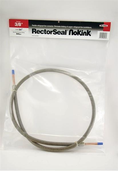 NoKink flexible refrigerant pipe 3/8 "x 3' for the wall duct of mini-split air conditioning systems, Rectoseal 66733