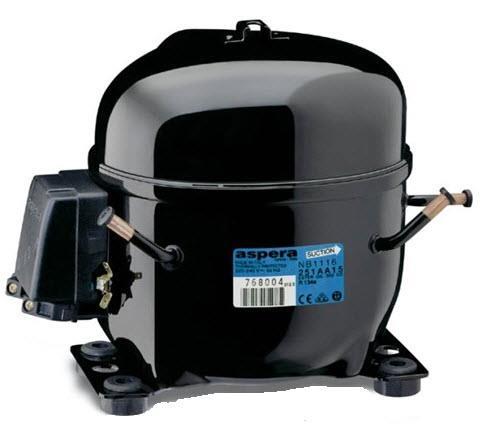 Kompressor Aspera Embraco NB1118Z, LBP - R134a, 220-240V/1/50Hz - ej tillgänglig, ersätts av NEK1118Z