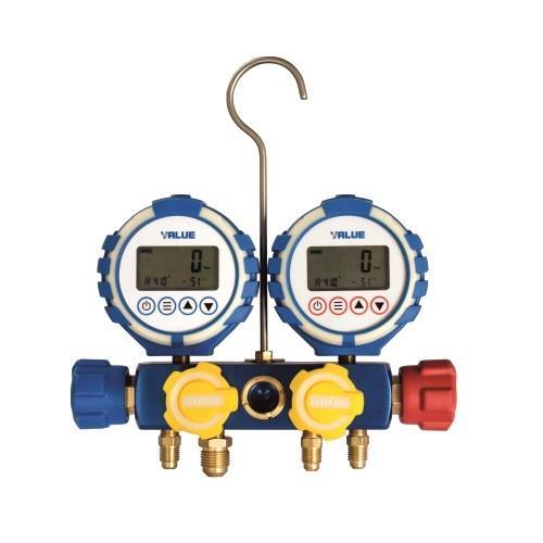 Digital installation aid + 4 hoses in case VDG-4-S1 for R32, R1234yf, R290, R410A, R134a, R404A, R407C, R507